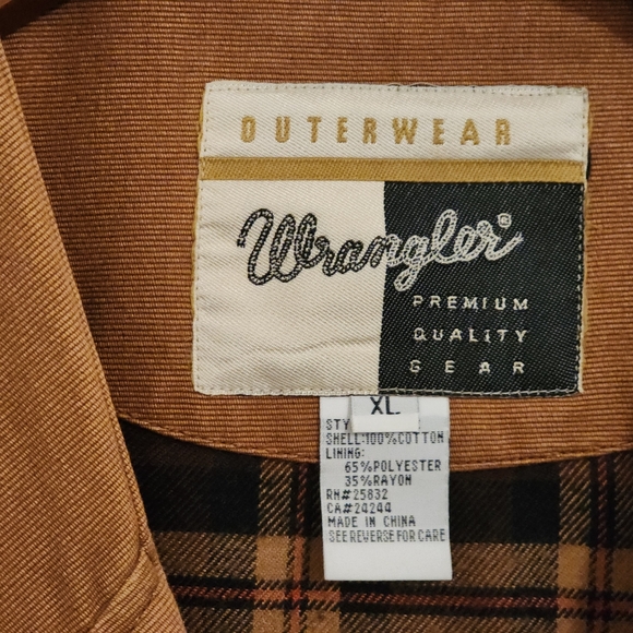 WRANGLER OUTERWEAR Vintage Cotton Duck Vest - Men's XL Worn by Real Cowboy - Picture 4 of 11